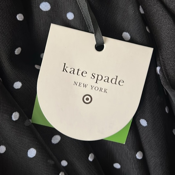 Kate Spade x Target Black/White Mini Polka Dot Tiered Mini Dress Size Large NWT - Picture 5 of 8